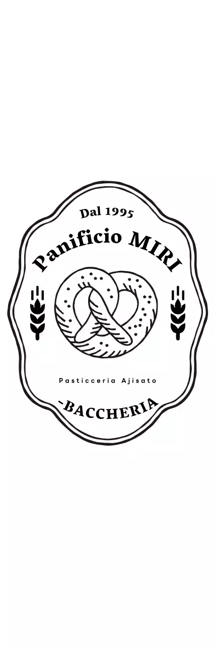 Logo della pasticceria retrò