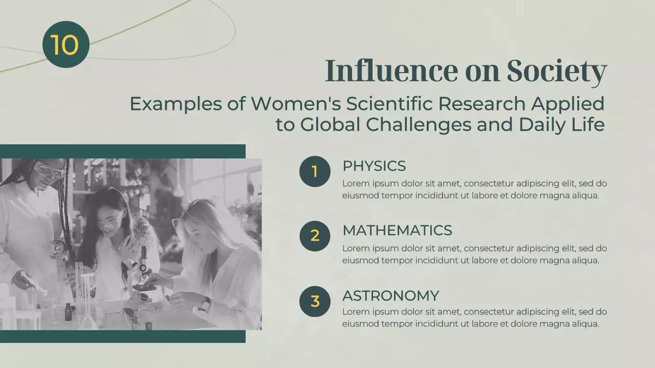 Green Elegant Science Presentation