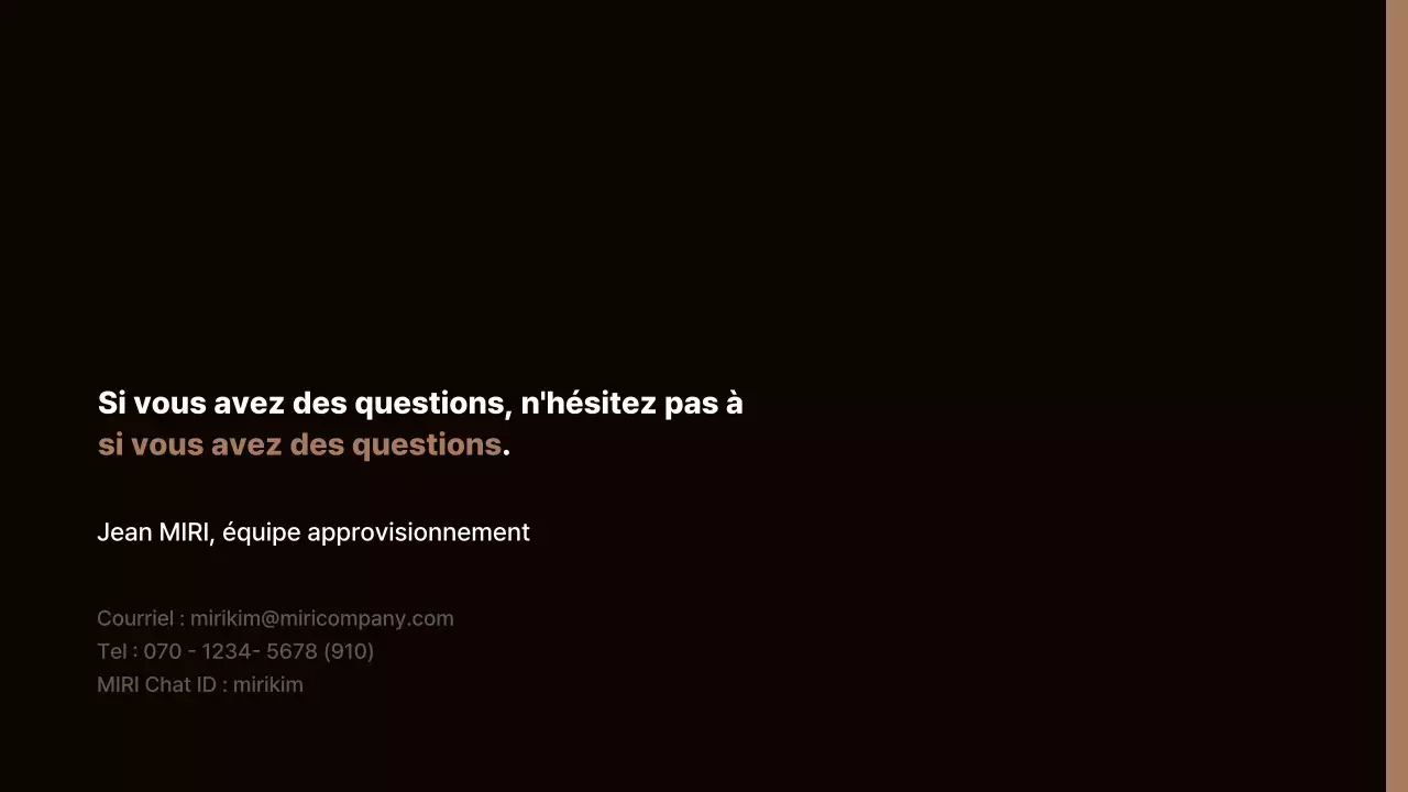 Proposition de merchandising simple en brun et beige