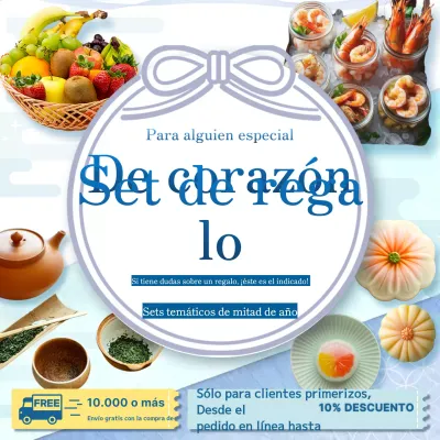 Presentamos una selección de regalos premium sencillos en blanco y azul para la temporada de mitad de año.