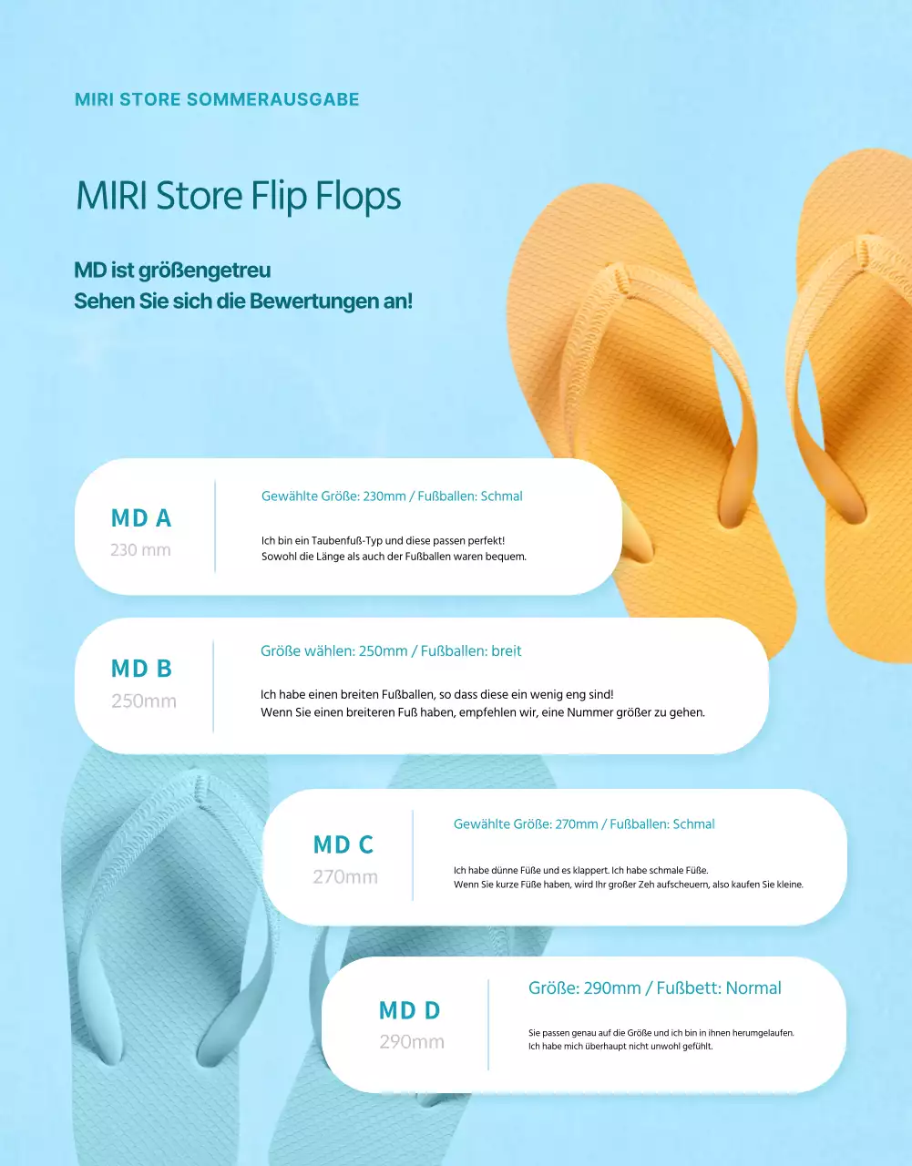 Über die einfachen blauen und hellblauen Sommerspecials