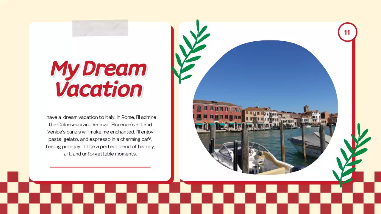 Red Trendy Personal Introduction Presentation