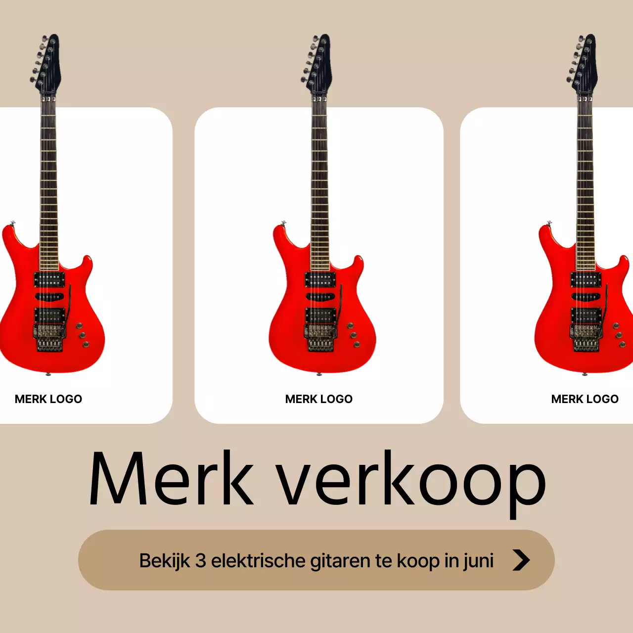 Bevorder de verkoop van moderne instrumenten in goud en wit