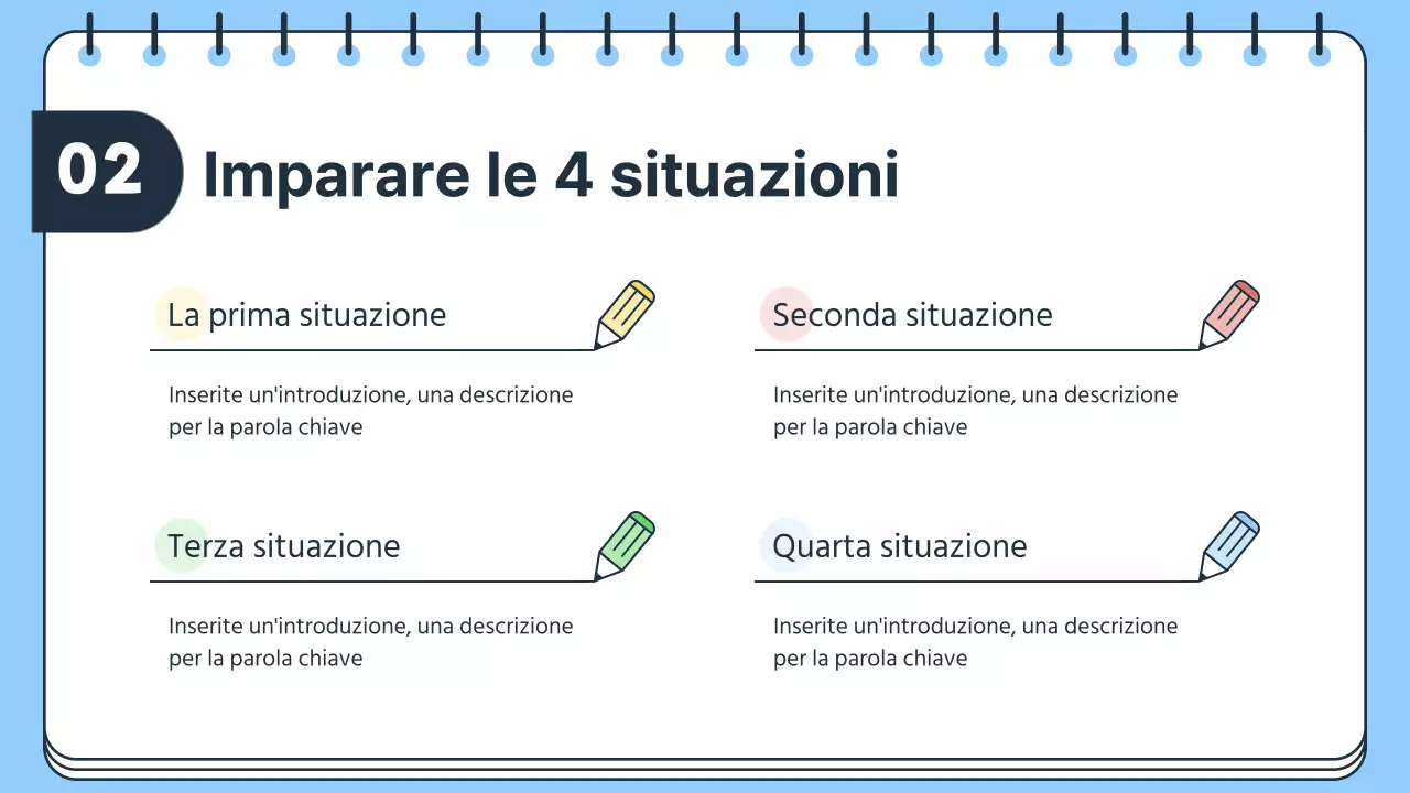 Piano di lezione semplice per insegnanti di scuola in blu e bianco