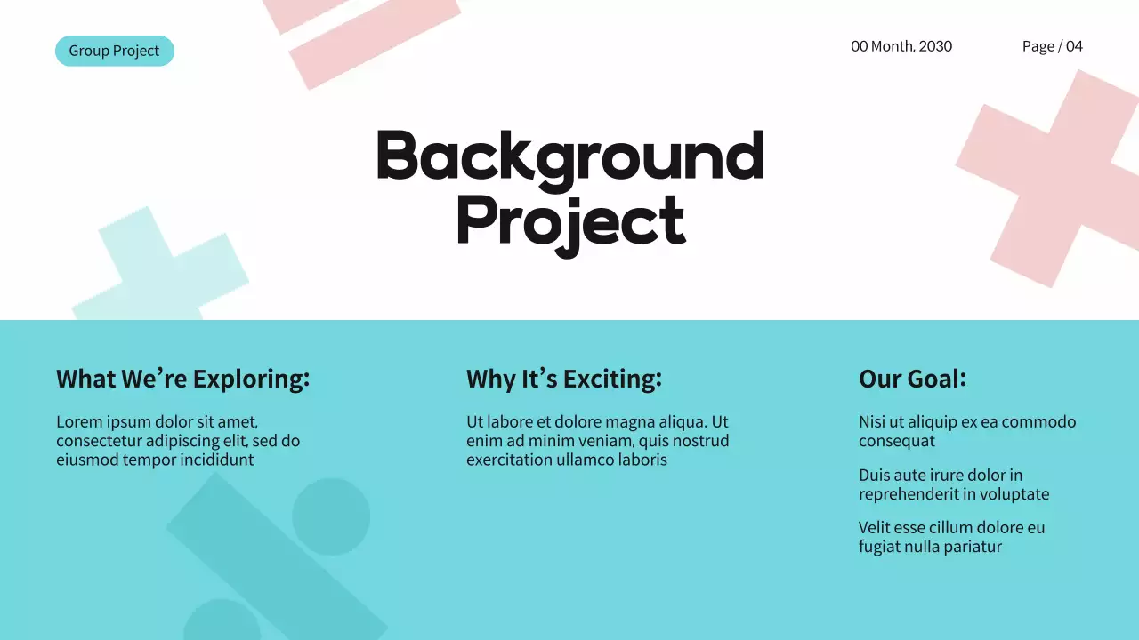 Blue Modern Math Presentation