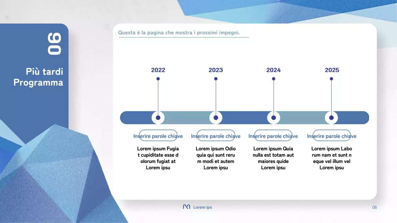 Semplice presentazione per la formazione degli insegnanti in bianco e blu