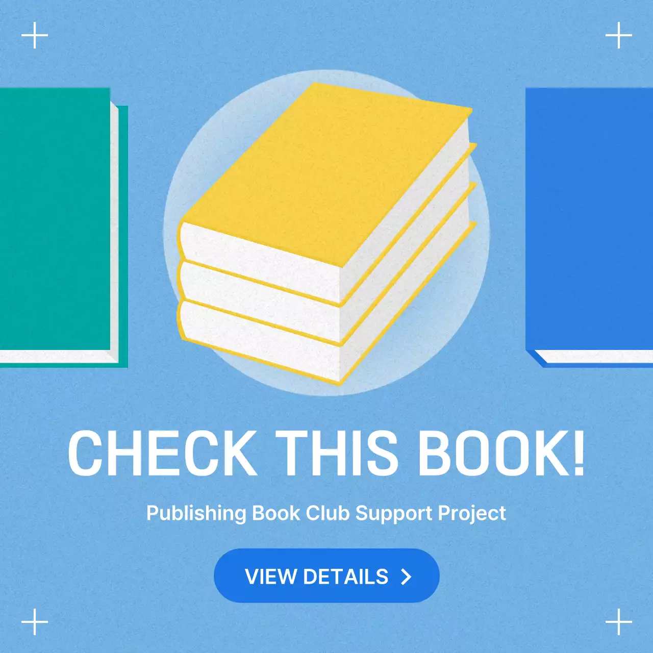 Yellow Modern Book Promotion Social Media Post