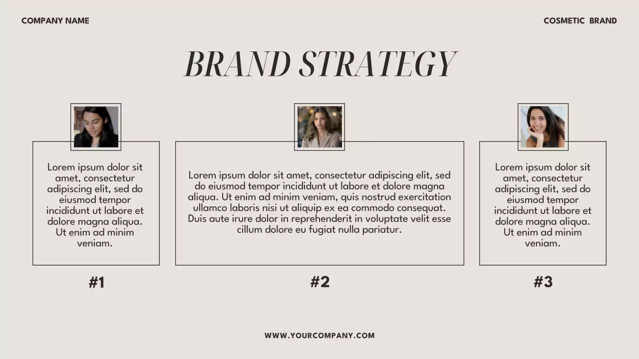 Beige Modern Cosmetic Presentation