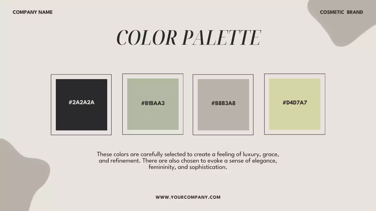 Beige Modern Cosmetic Presentation