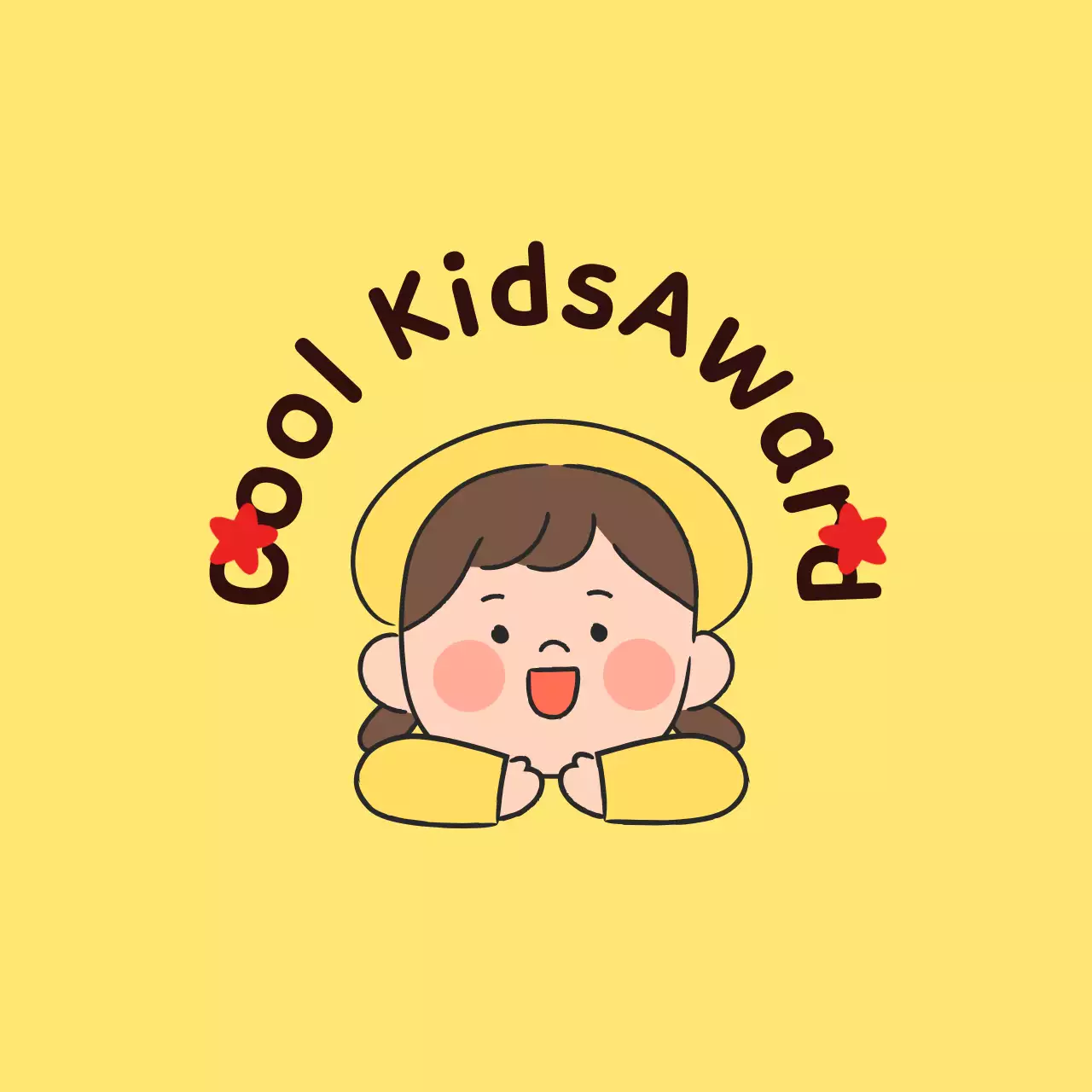 Penghargaan pujian yang lucu dengan ilustrasi anak