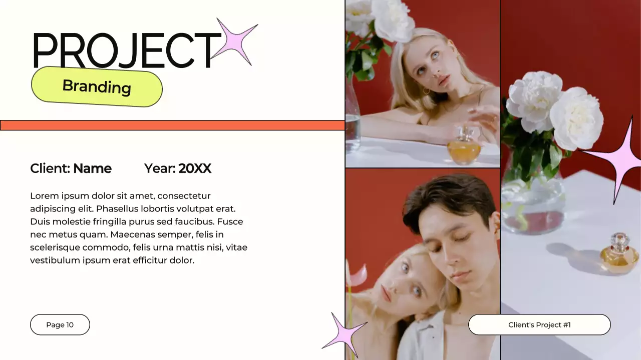 Presentasi Profil Desain Modern Berwarna-warni