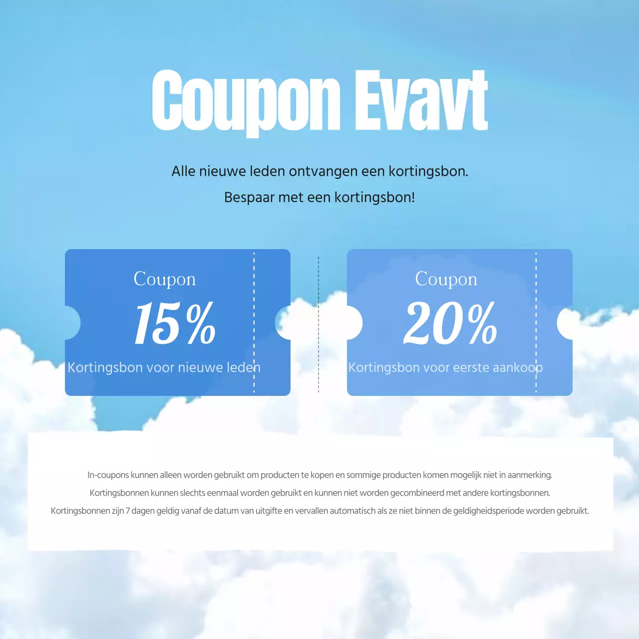 Eenvoudige zomermerkenmarketing in blauw