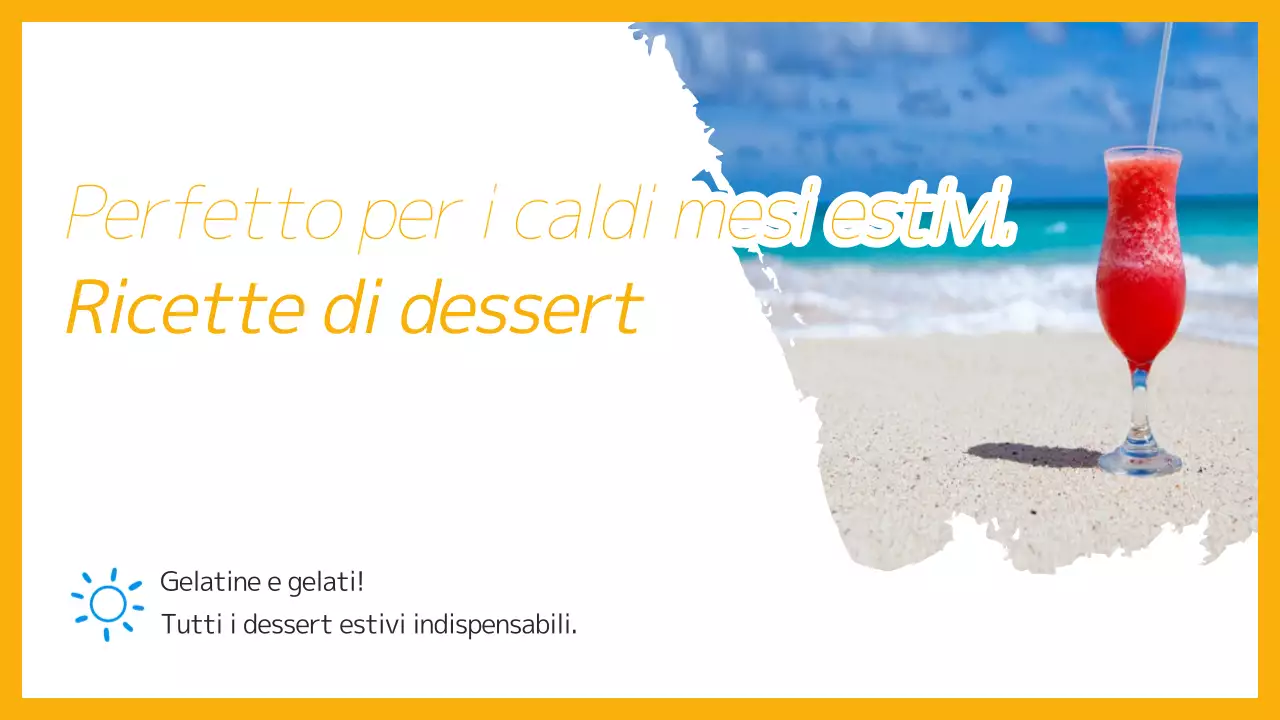 Un'introduzione rinfrescante alla ricetta del dessert estivo in giallo e azzurro
