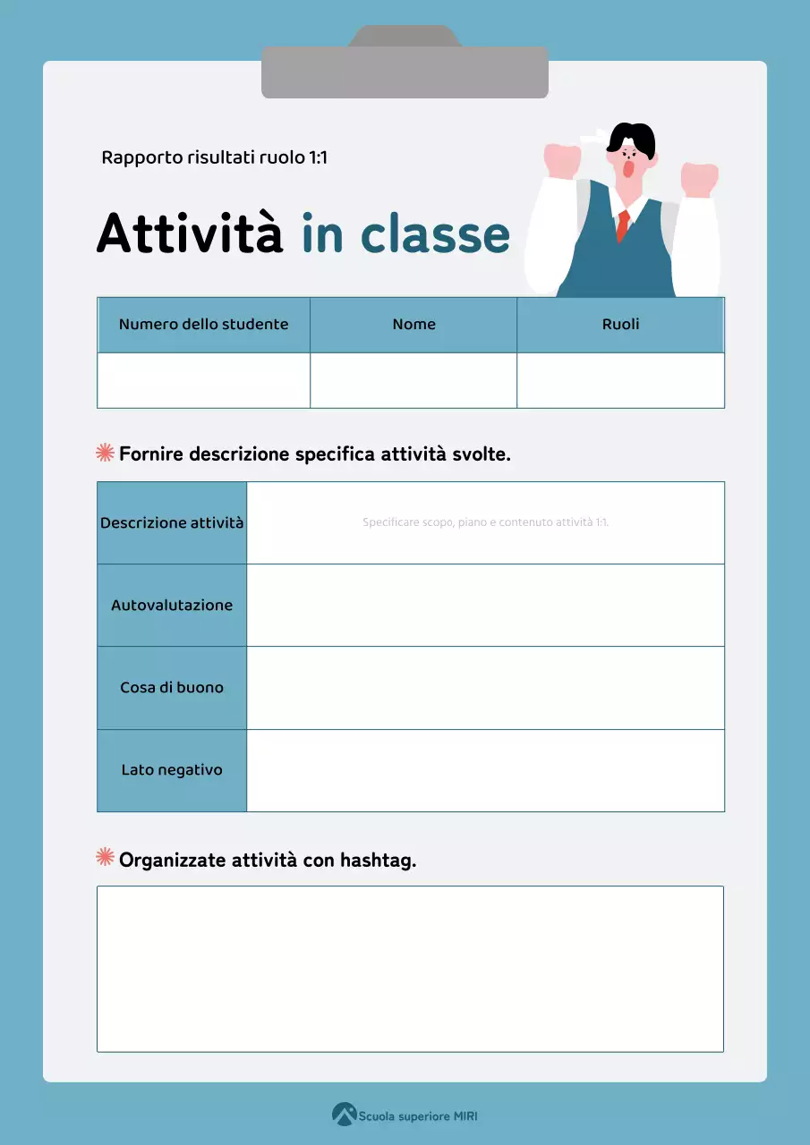 Risorse didattiche per attività in classe semplici, blu e grigie