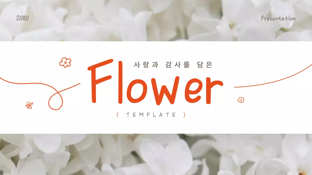 주황과 아이보리의 아기자기한 여름꽃 설명