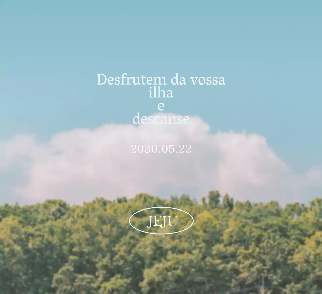 Um fundo de paisagem quente e acolhedor com uma citação sentimental num tipo de letra bonito