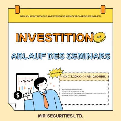 Förderung einer trendigen Präsentation des Anlageportfolios in Gelb und Orange