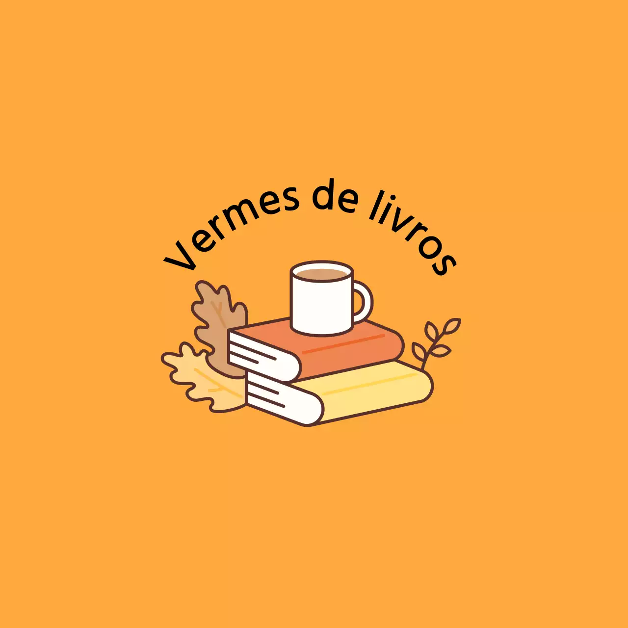 Design acolhedor com ilustrações de livros