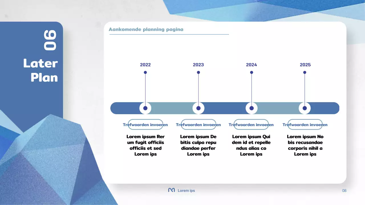 Presentatie eenvoudige lerarenopleiding in wit en blauw