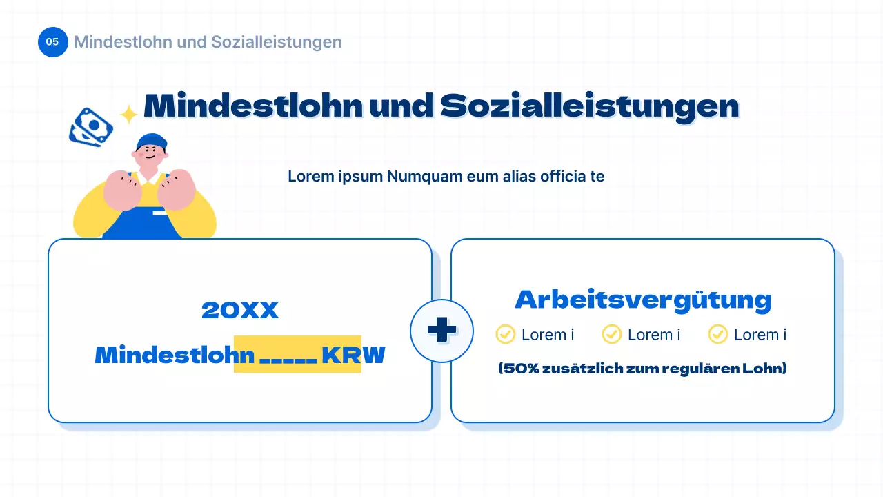 Informationen zum Jugendarbeitsrecht in blauem und einfachem Stil