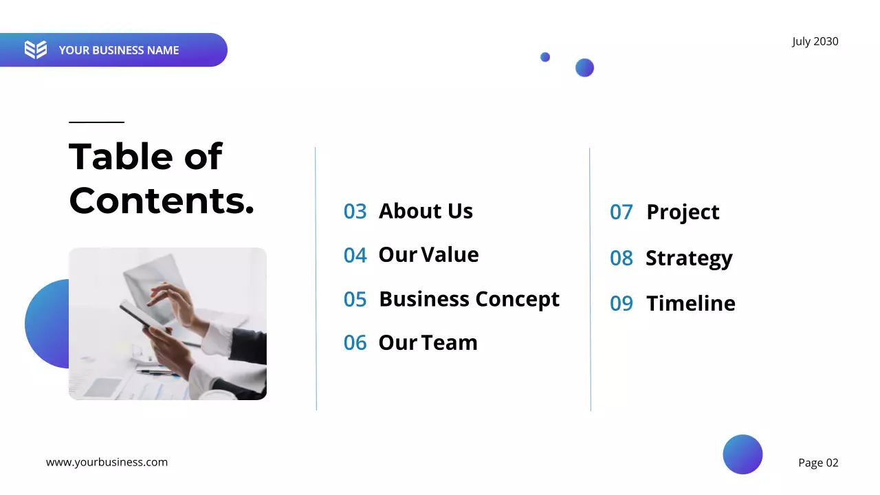 Blue Modern Business Presentation