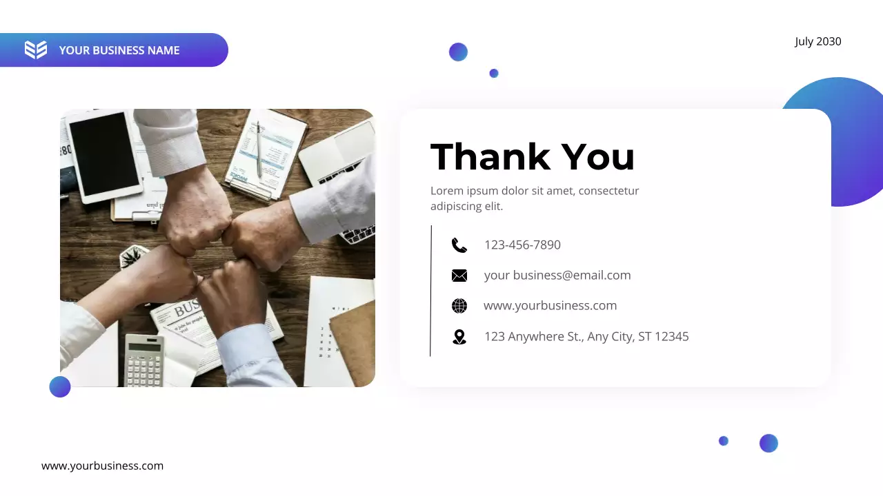 Blue Modern Business Presentation