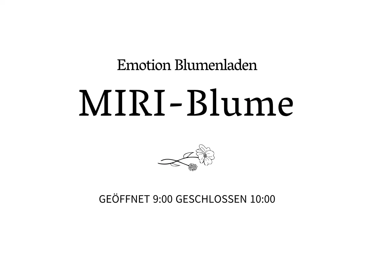 Florist Blumengeschäft Beschilderung mit einem sentimentalen floralen Linie Skizze Illustration