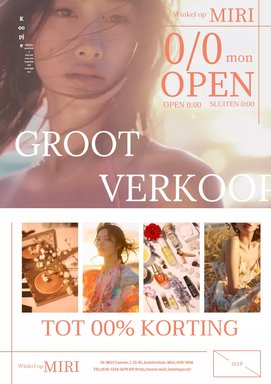 Natuurlijke en stijlvolle mode in oranje en wit