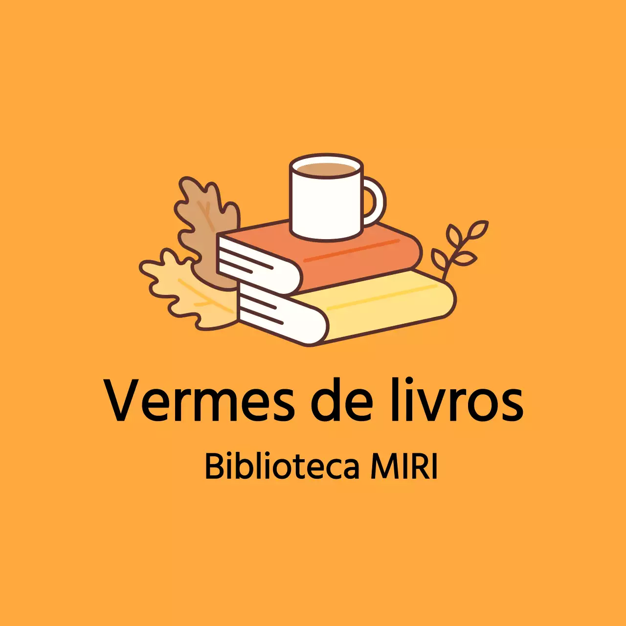 Design acolhedor com ilustrações de livros