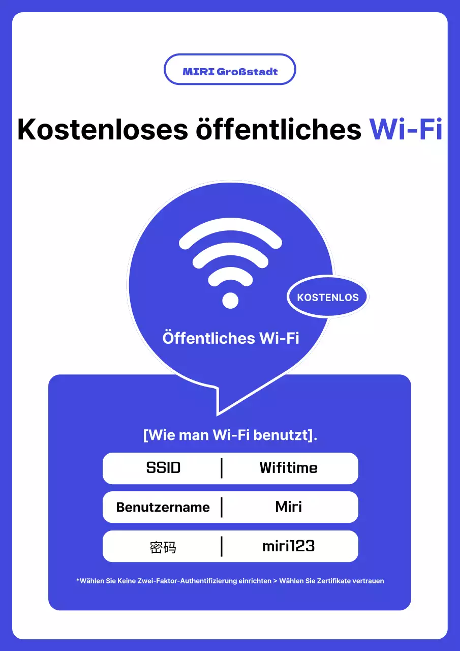 Einfache blaue und weiße Tipps zur Nutzung des öffentlichen Wi-Fi