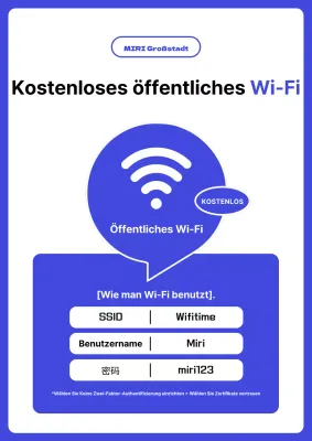 Einfache blaue und weiße Tipps zur Nutzung des öffentlichen Wi-Fi