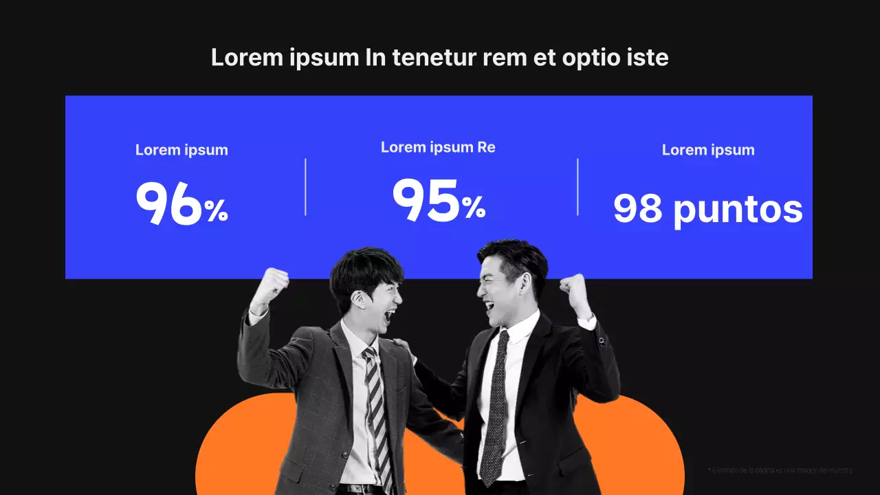 Moderna propuesta de servicio de cazatalentos en negro y azul