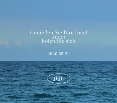 Entwerfen Sie ein emotionales Texttourismusprodukt mit einem beruhigenden, emotionalen Meeresfoto als Hintergrund