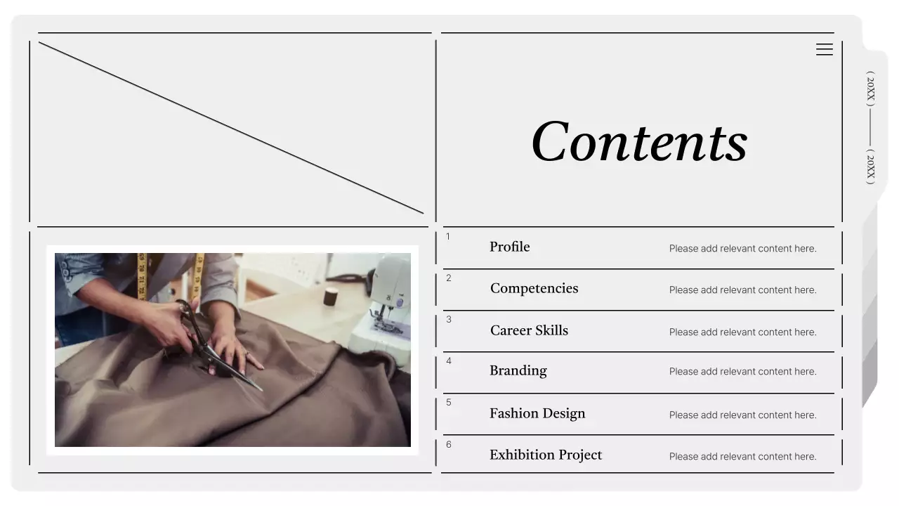 Presentasi Portofolio Desain Minimal Abu-abu