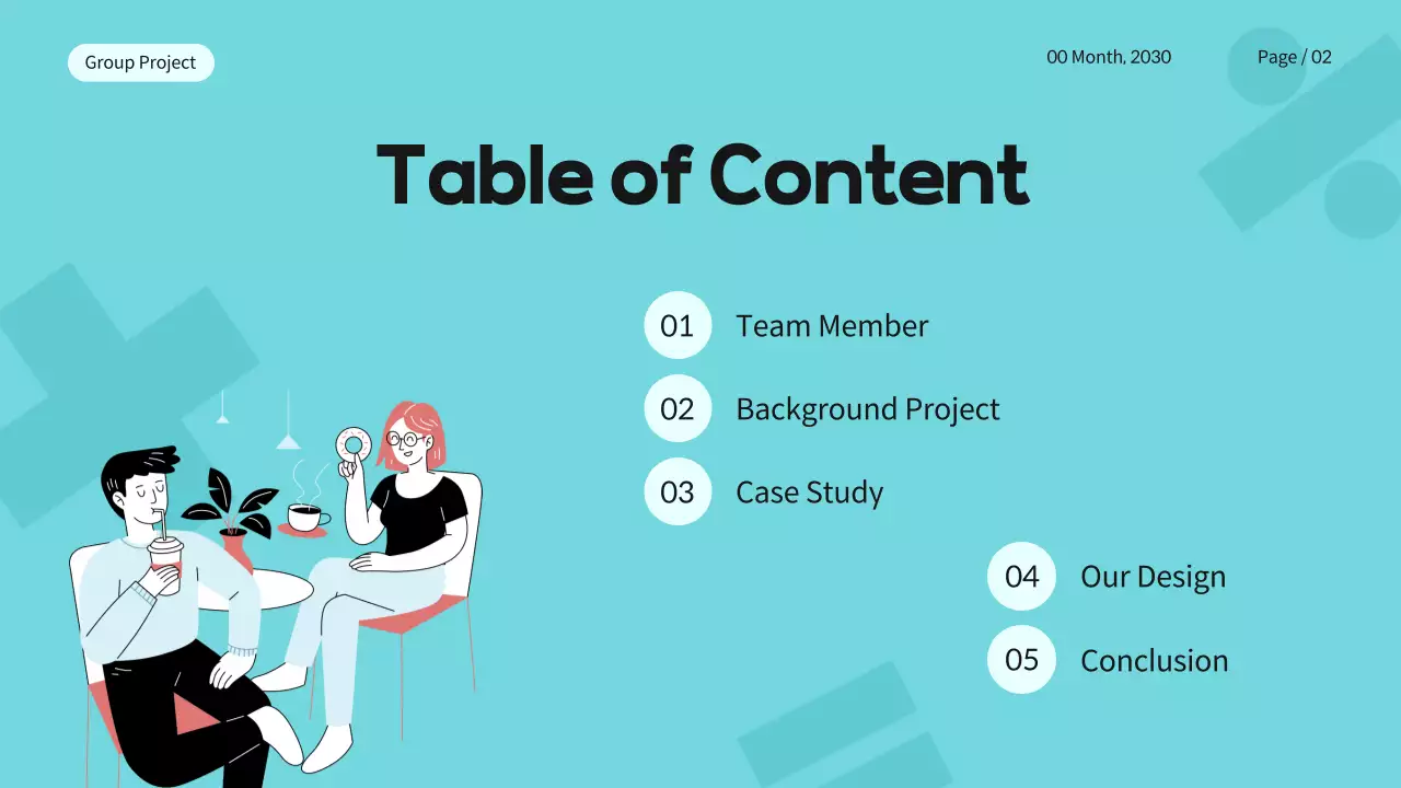 Blue Modern Math Presentation