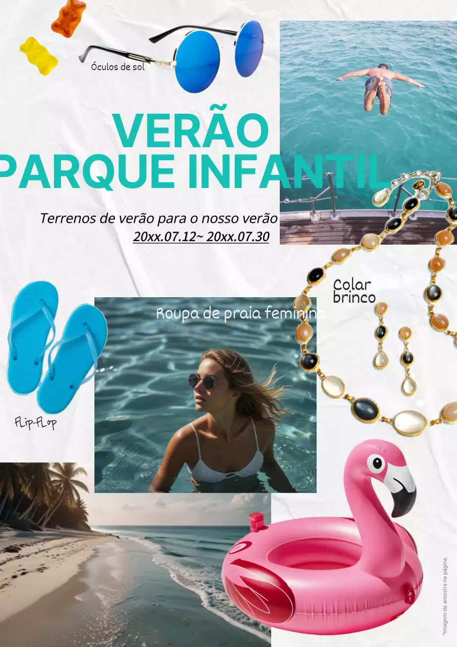 Promoção dos fatos de banho de verão kitsch da Mint
