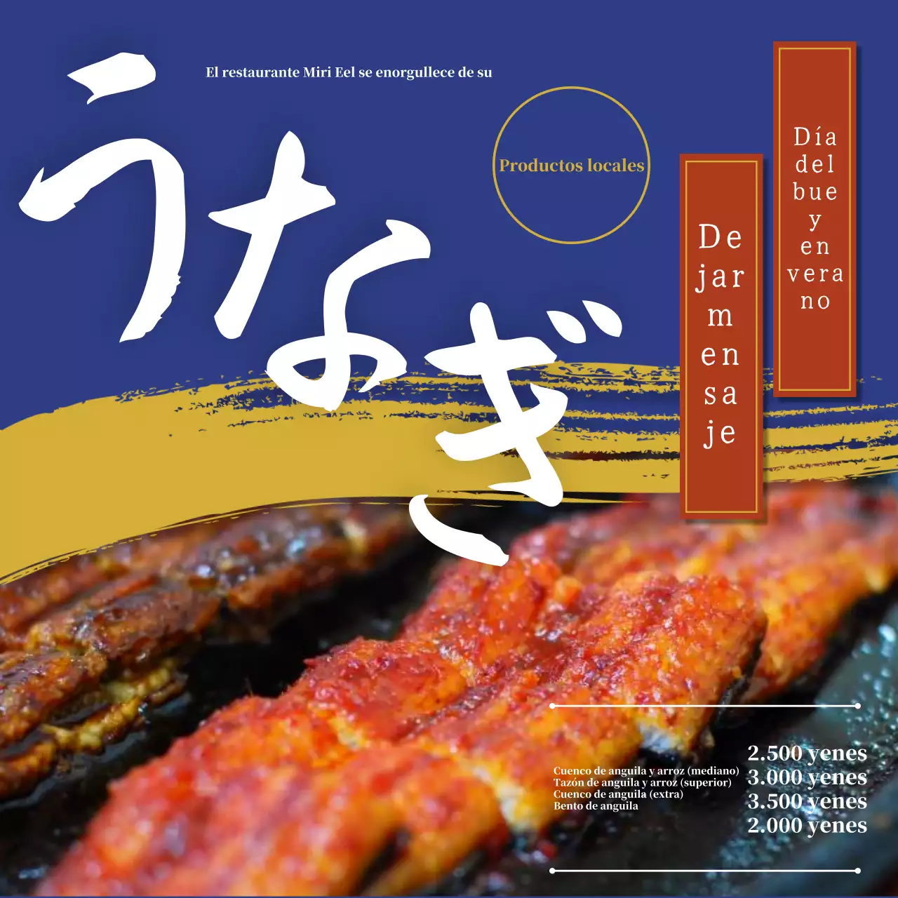 La Marina y los restaurantes de anguilas doradas de alta gama nacional promocionan el Día del Buey