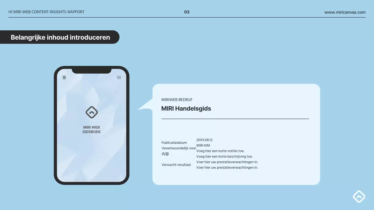 Een eenvoudig inzichtsrapport in grijs en lichtblauw