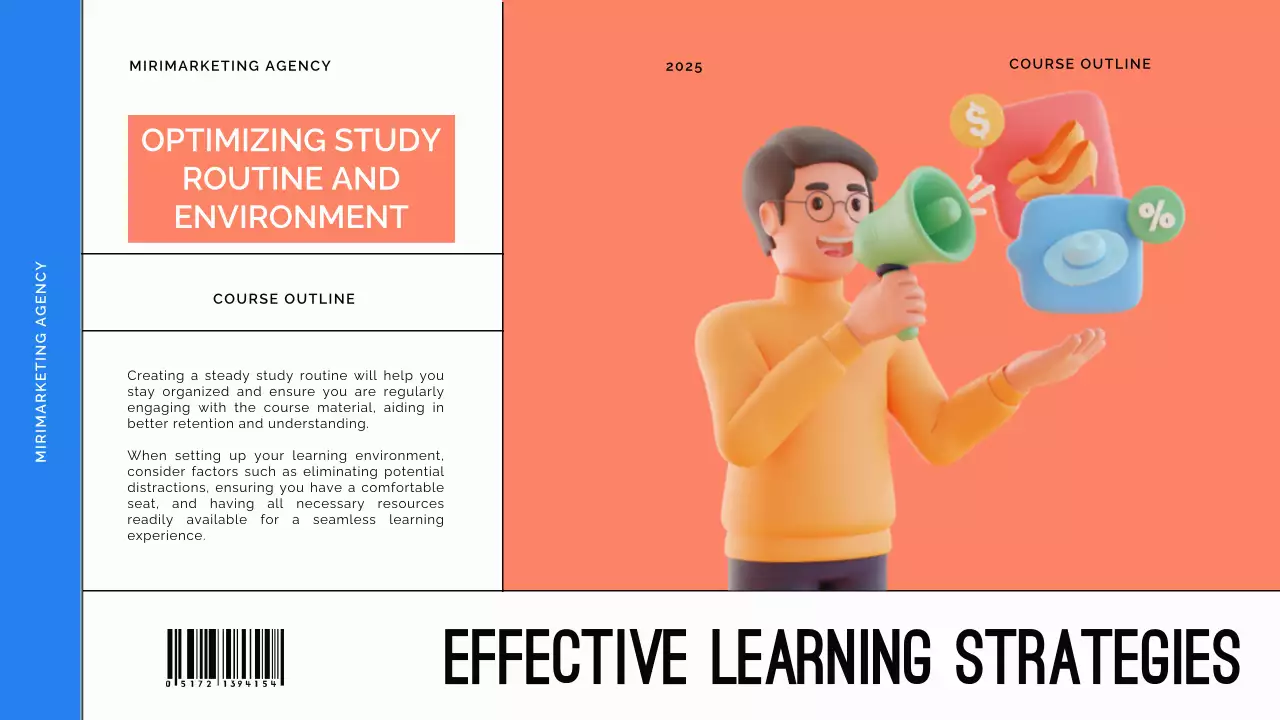 Blue Modern Marketing Course Guide Presentation