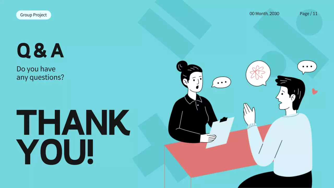 Blue Modern Math Presentation