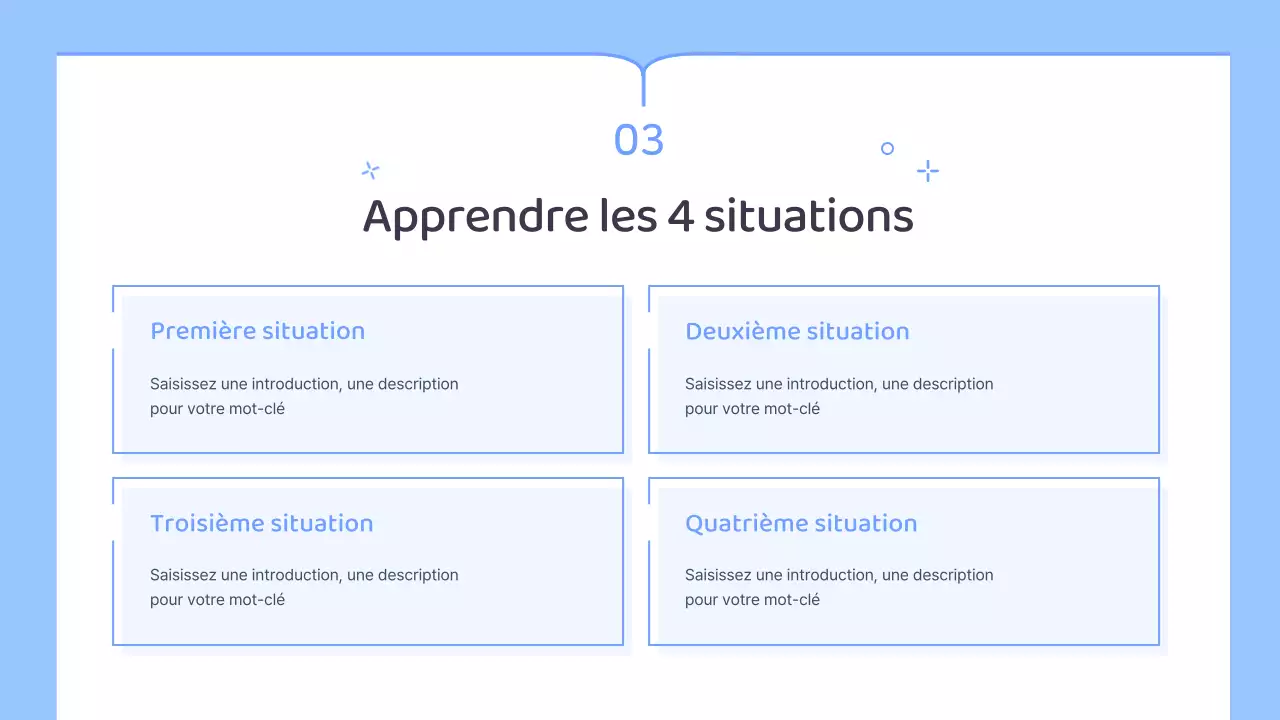 Plan de cours simple pour un professeur d'école en bleu et blanc