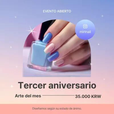 Promociona el lujoso evento abierto de nail art de Borah y Pink