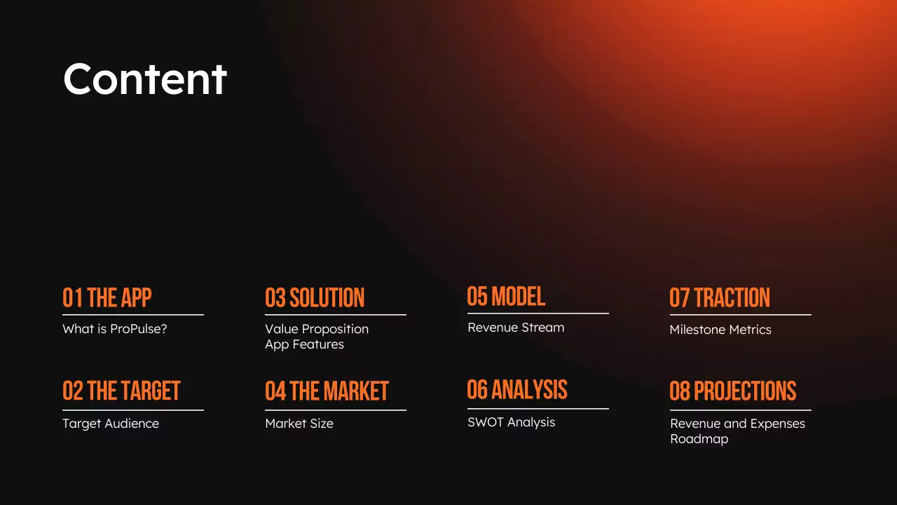 Orange Modern Sports Promotion Presentation