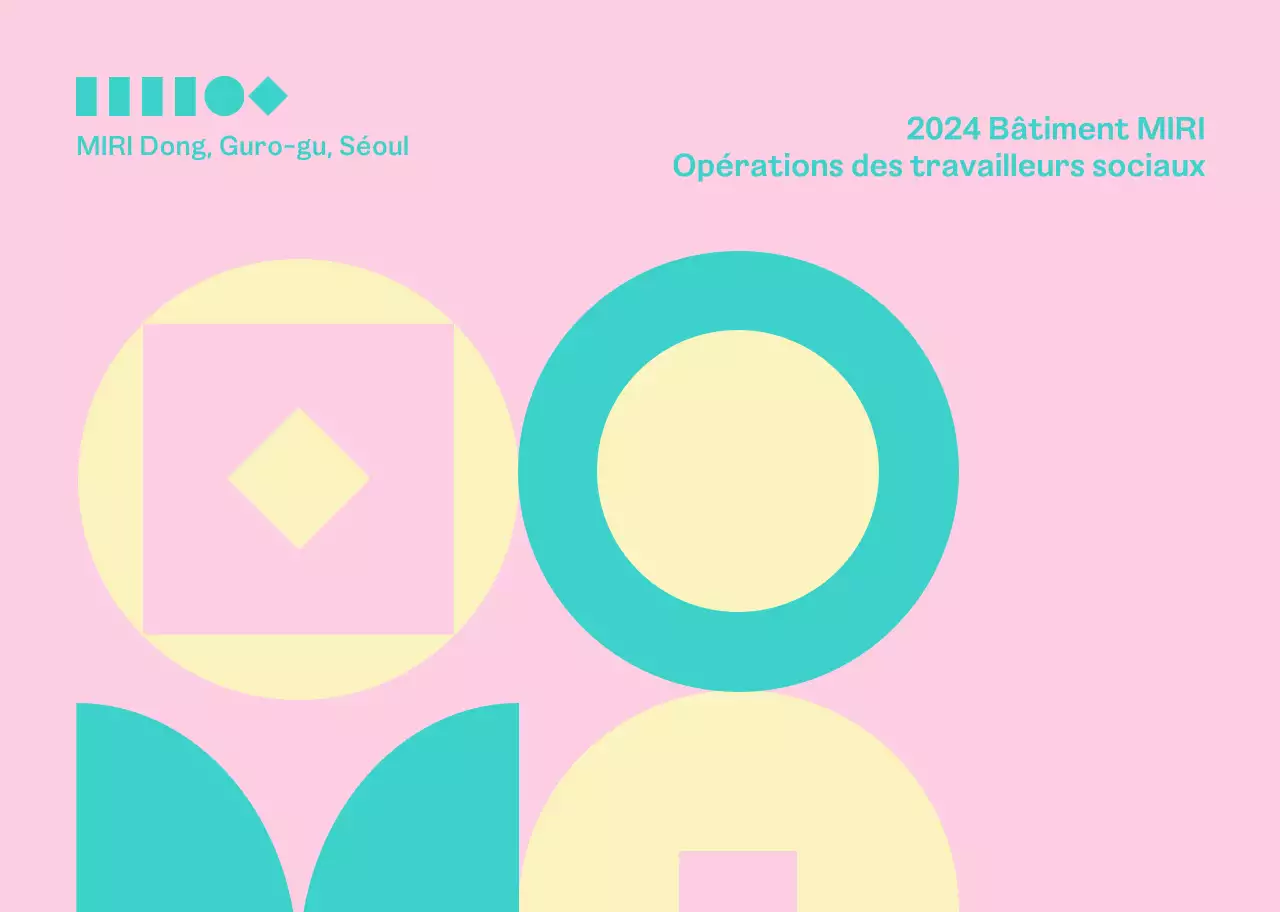 Brochure sur la rue du centre d'aide sociale, chaleureuse et accueillante, avec des fleurs