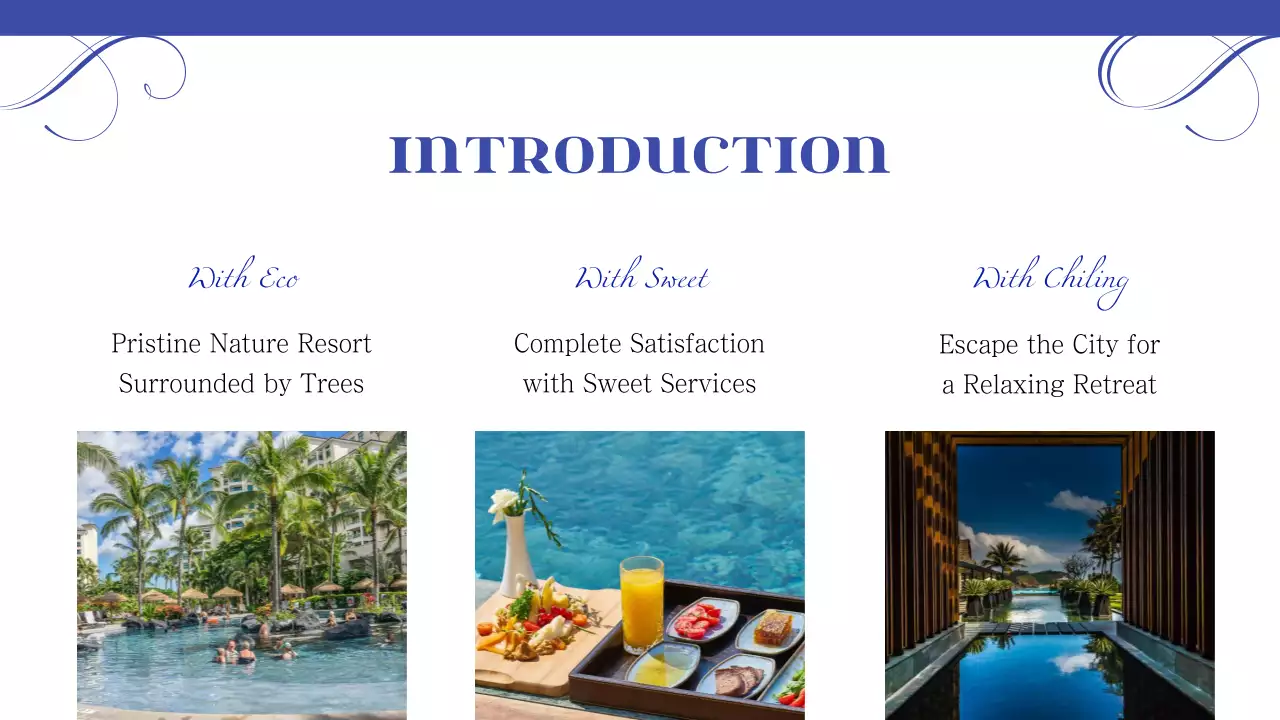 Blue Elegant Hotel Presentation