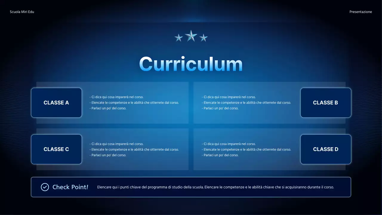 Promuovete una conferenza speciale con un semplice sfondo sfumato in blu navy.