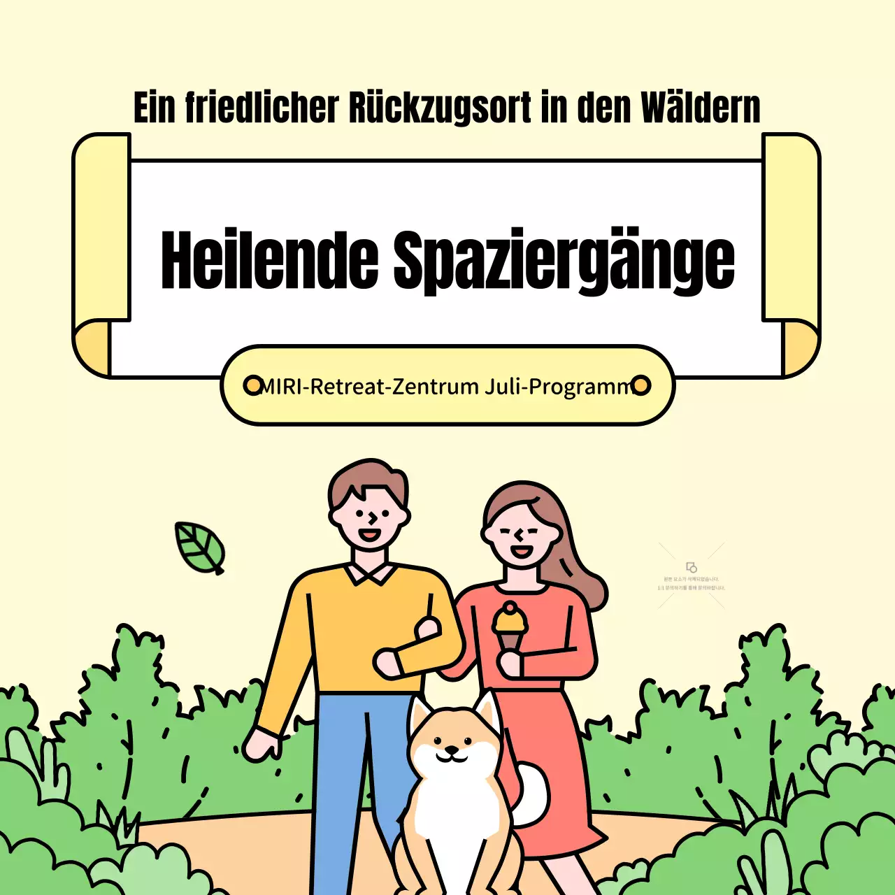 Förderung der gelben und grünen Heilwanderung