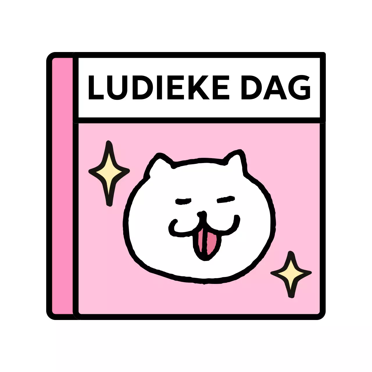 Albumachtig ontwerp met schattige dierenillustraties