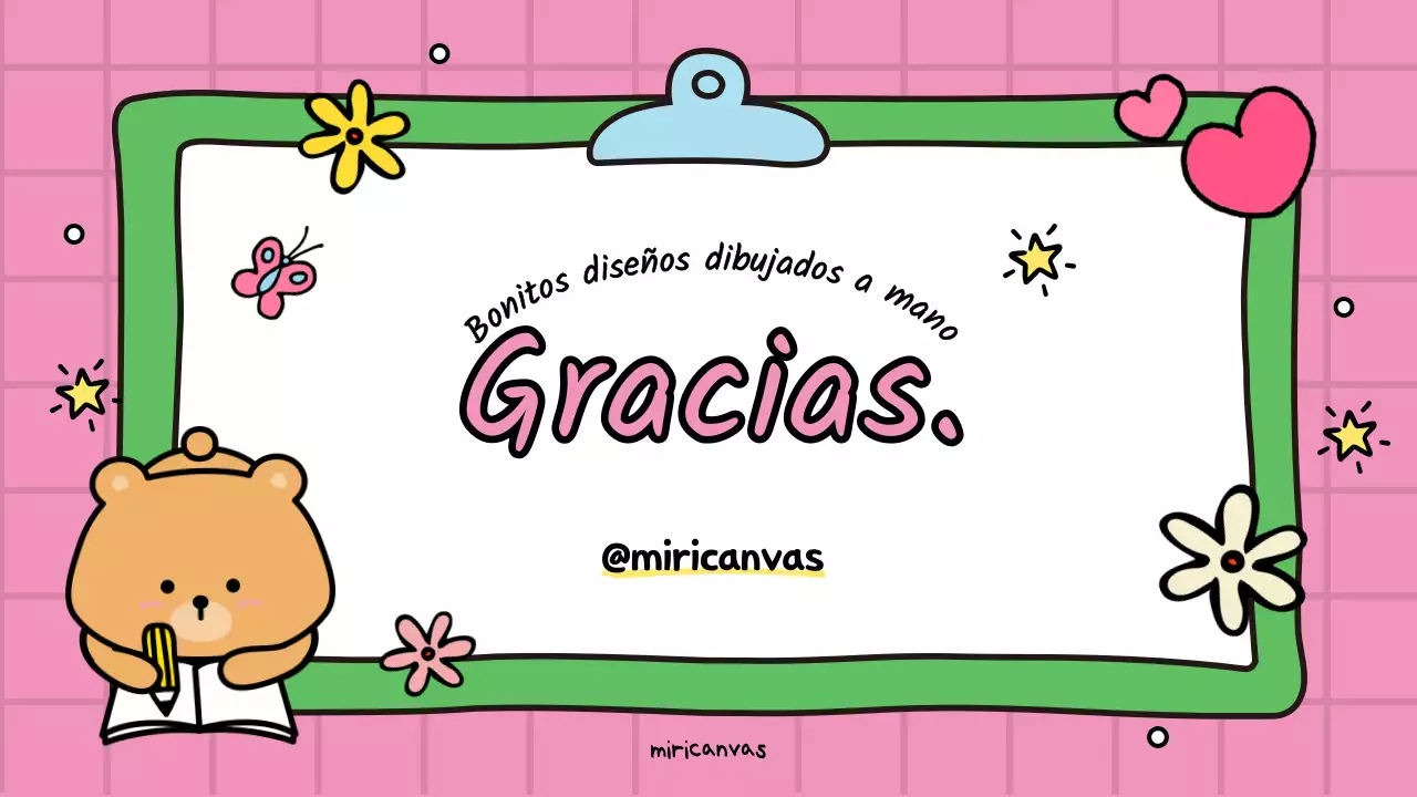 Una bonita promoción educativa rosa y verde