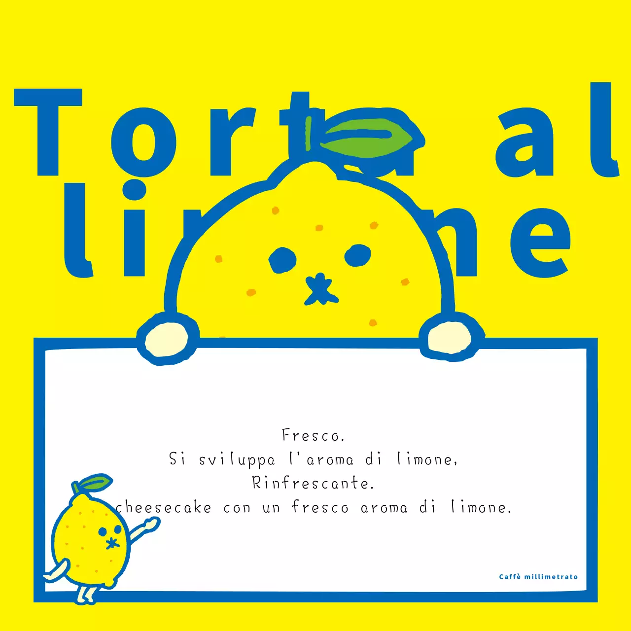 Promuovere un menu incisivo in giallo e blu